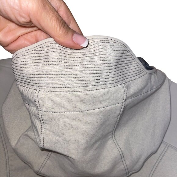 Kuhl Womens Trench Coat Size S Cream Softshell Two-tone Weave Performance - Picture 6 of 16